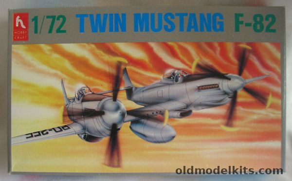 Hobby Craft 1/72 Twin Mustang F-82G  - Escort or Night Fighter (Ex Monogram), HC1301 plastic model kit